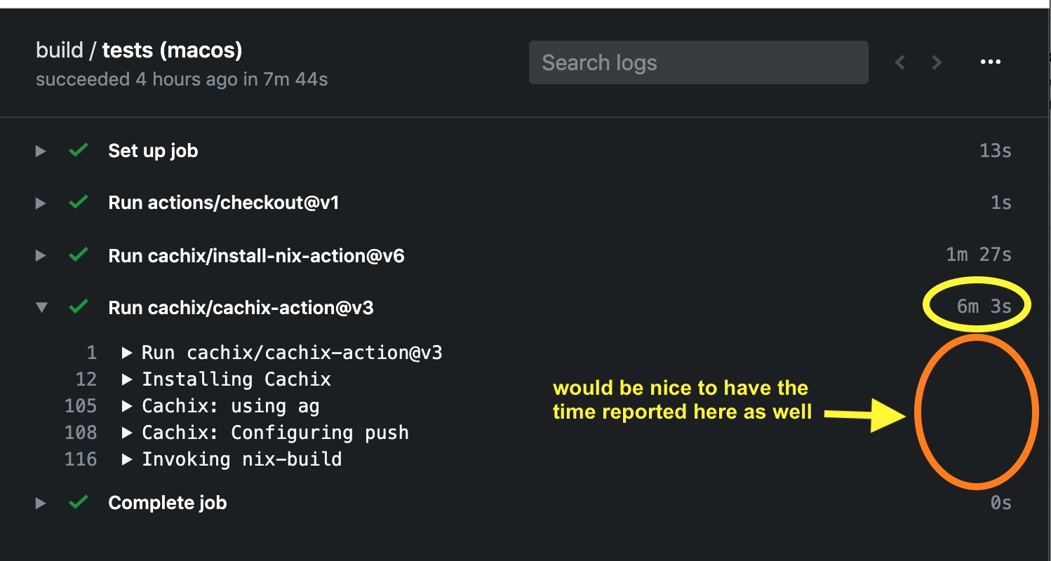 add timing output at group level · Issue #321 · actions/runner · GitHub
