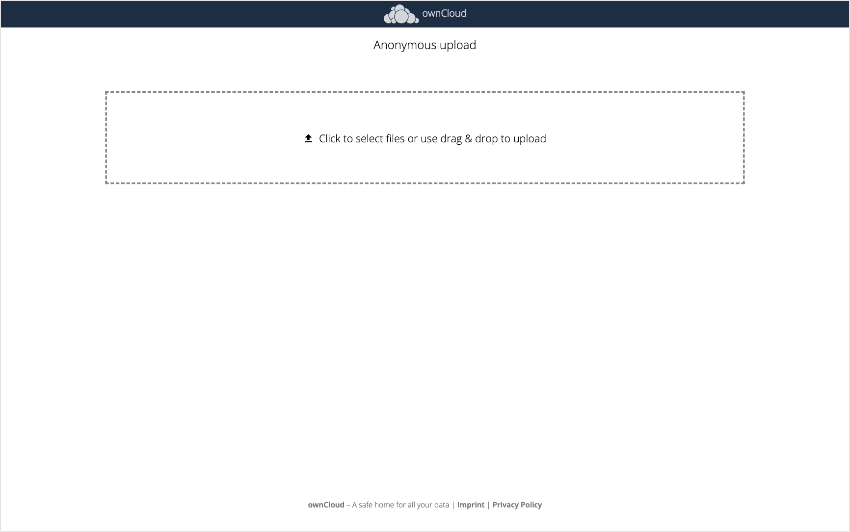 Browser view after