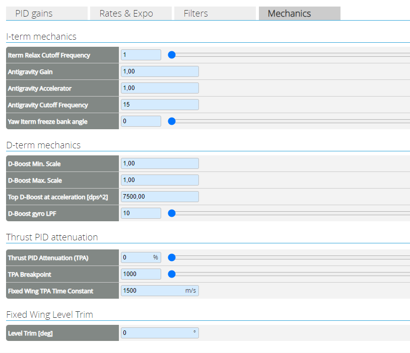 5.0-RC1 - Filter and Mechanics settings allow invalid values · Issue ...