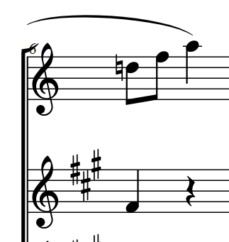 Horizontal alignment with different key signatures · Issue #1315 ...