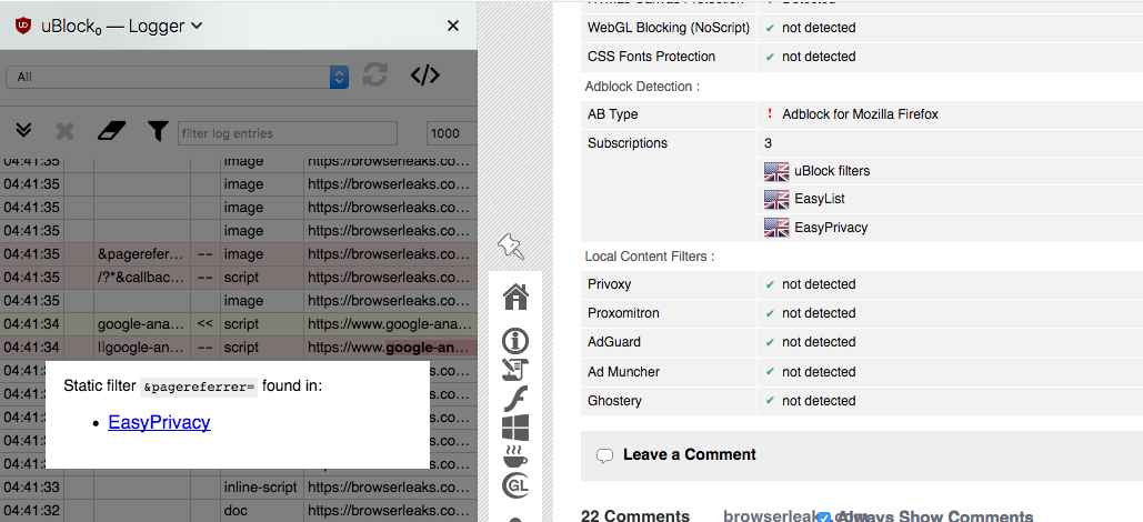 screen shot