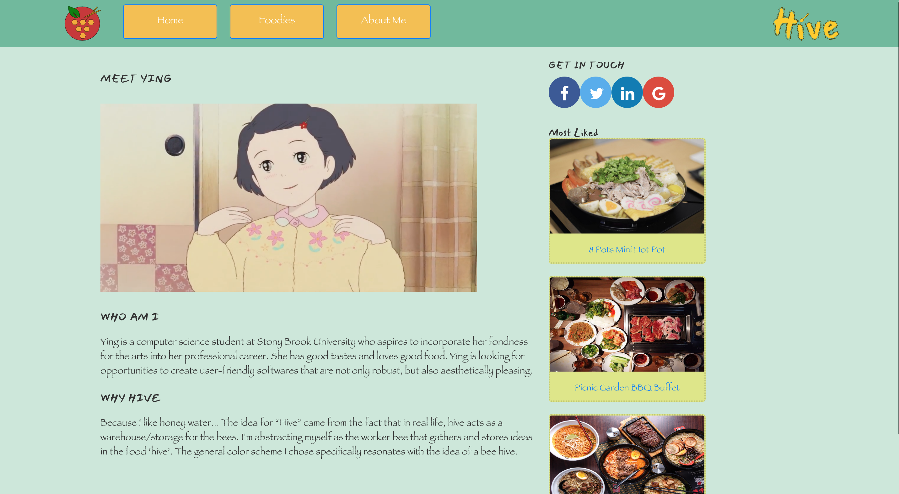 GitHub - yingz1985/Hive: Food Blog Responsive UI