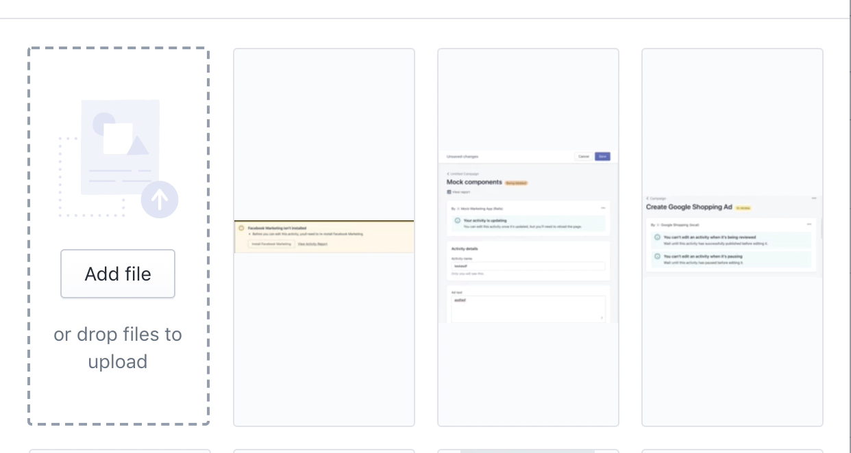 [Dropzone] size prop to avoid resizing · Issue 2270 · Shopify