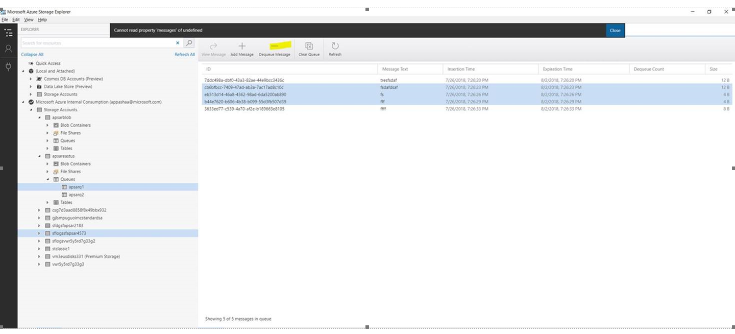 Deleting message in Batches Storage Queue (Feature request) · Issue