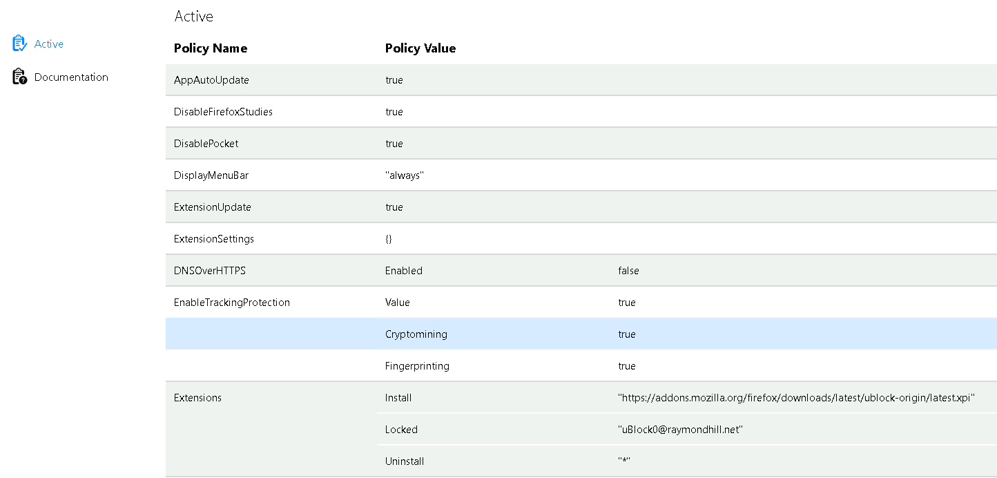 ExtensionSettings is {}, eventhough its populated at the DC · Issue