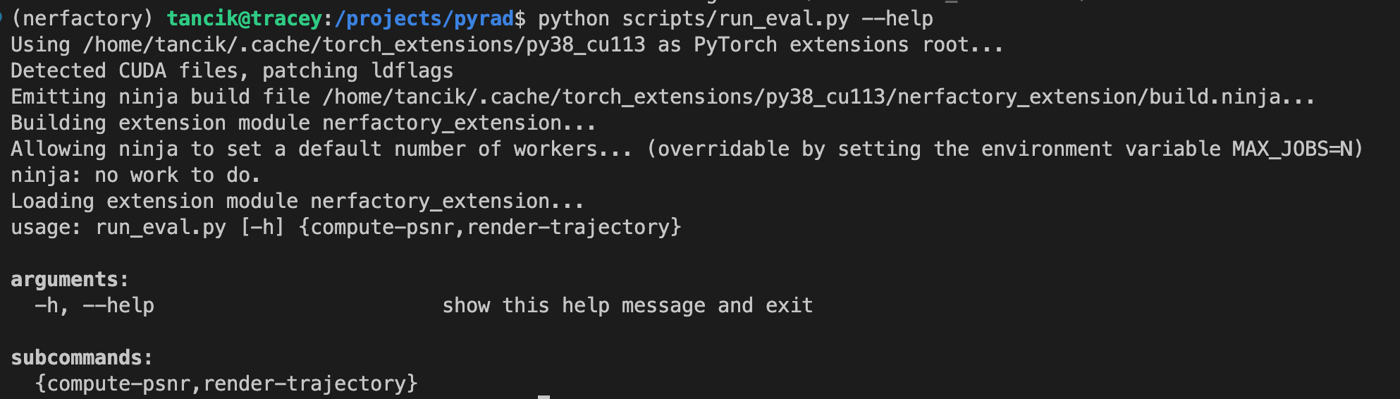 Verbose torch cpp_extension logging appears in cli --help · Issue #339 ...