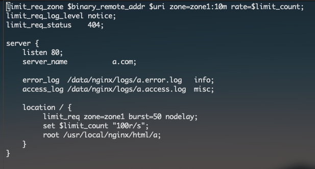 limit_req_zone rate 设置变量报错 · Issue #1282 · alibaba/tengine · GitHub
