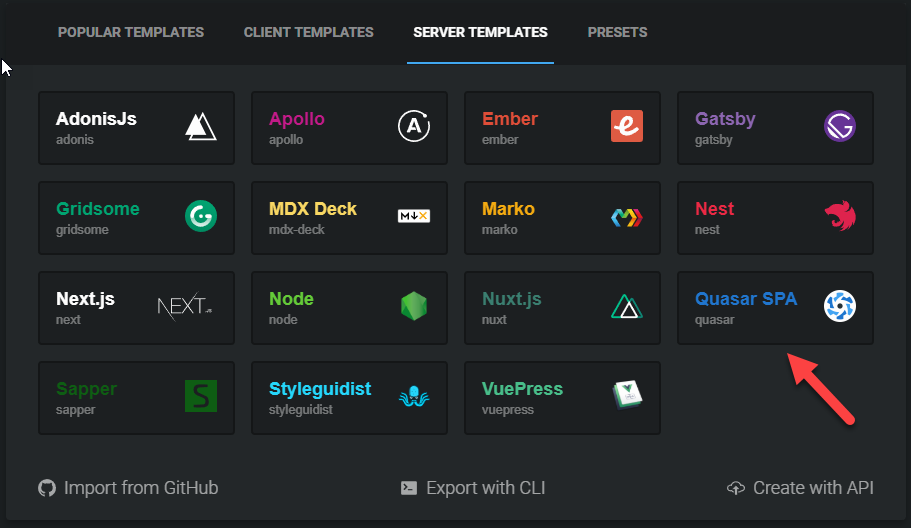 How to request a server template be added? · Issue #1850 · codesandbox ...