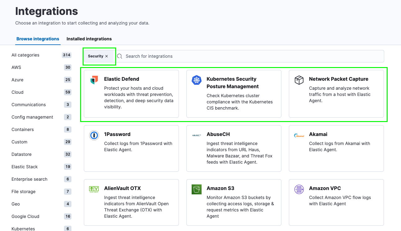 [Fleet] Adjust featured integrations and pin integrations in Security ...