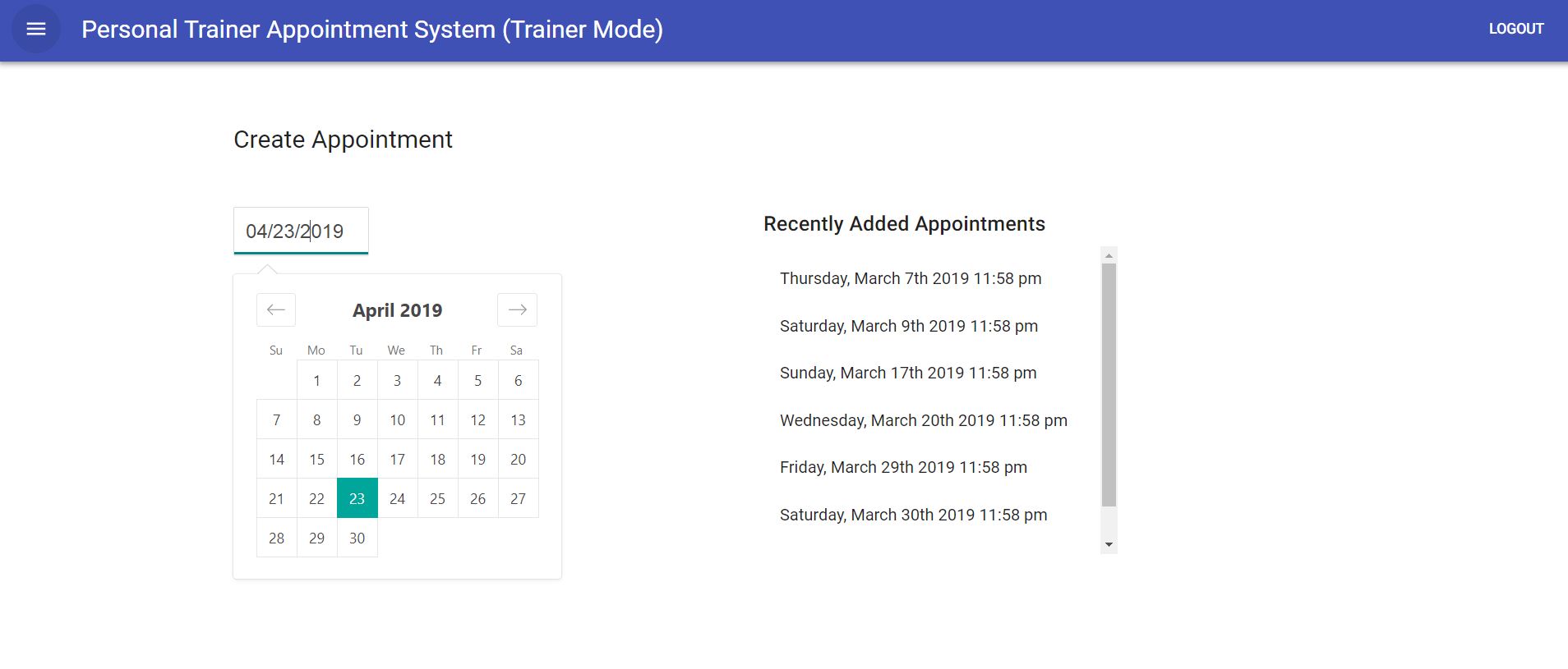 GitHub - tajsingh3/trainer-appointment-system