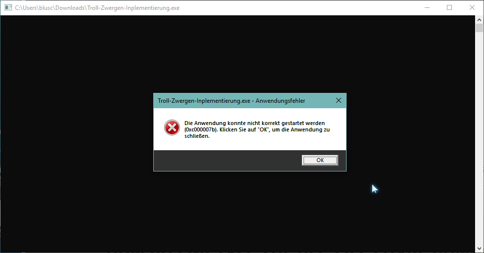 Cmd Exe Die Anwendung Konnte Nicht Korrekt Gestartet Werden github.com