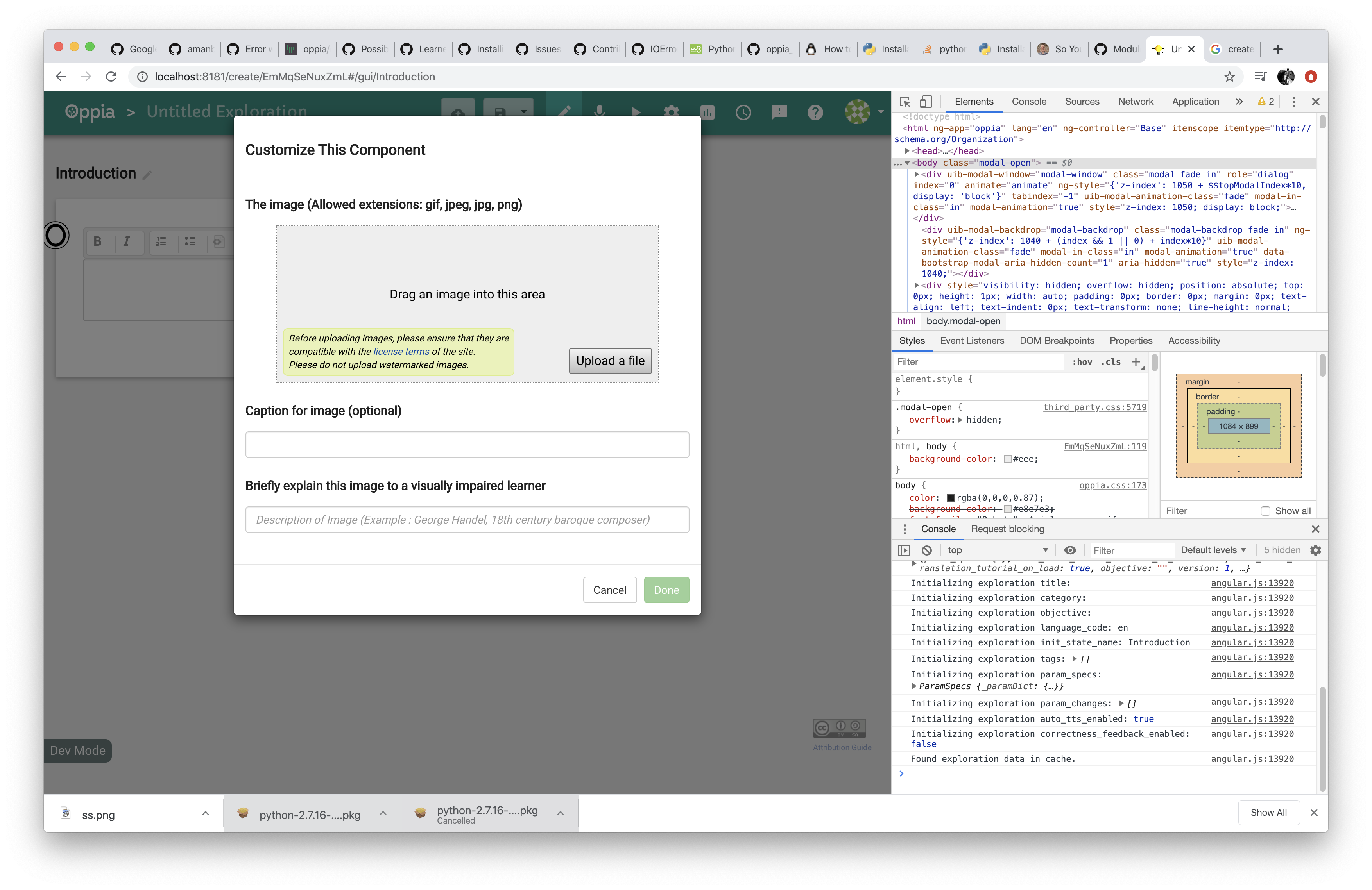 Error with cancel button in insert component modal · Issue #8565 ...