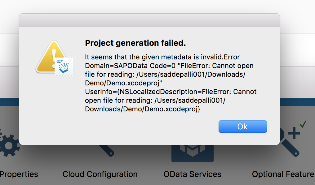 Creating an app using the SAP Cloud Platform SDK for iOS Assistant ...