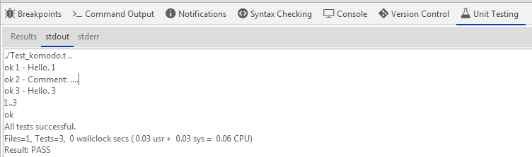 Komodo IDE 11.0.1: Unit Test Tab is troubling with dots... · Issue ...