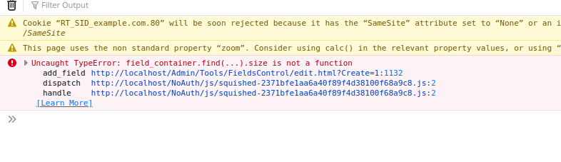 Can't add fields in Applies to/Fails if sections on edit page · Issue ...