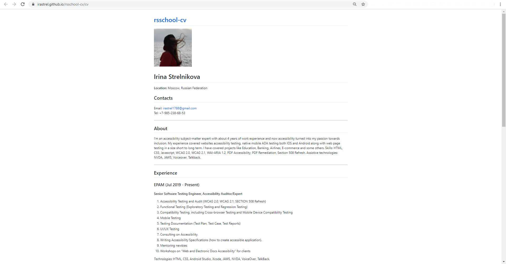CV md
