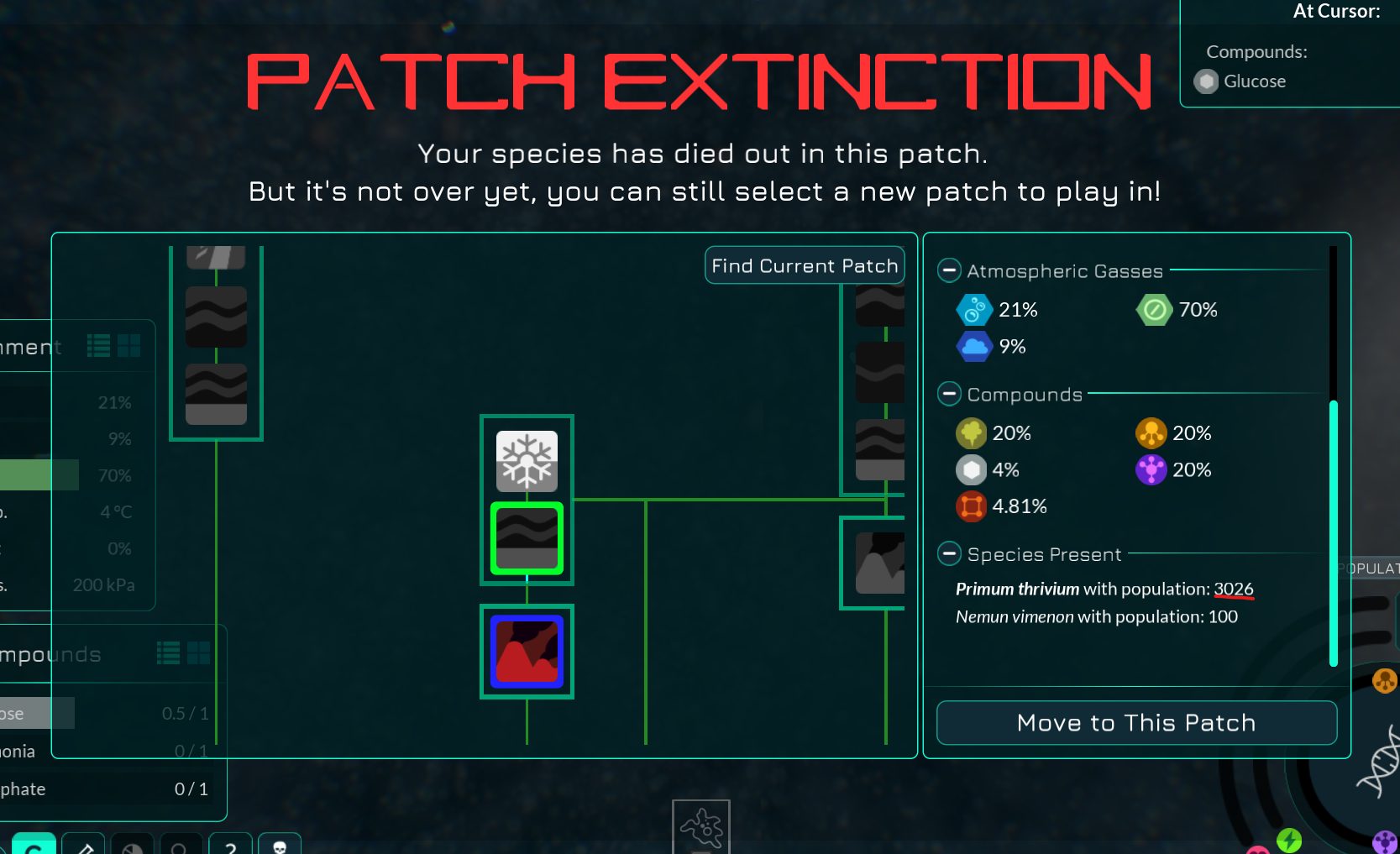 Moving into a different patch after going extinct will cause the ...