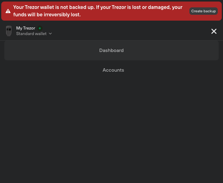 Trezor Menu Suite menu items design is broken · Issue #5399 · trezor/trezor-suite ...