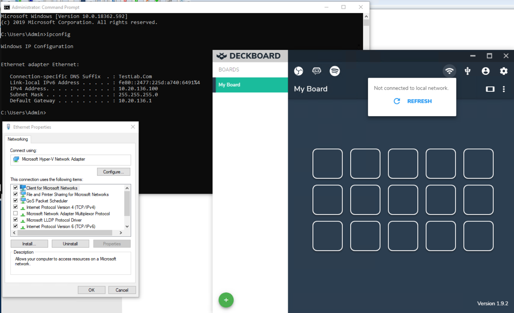 Will not see 'Microsoft HyperV Network Adapter' to obtain an IP · Issue 21849 · electron