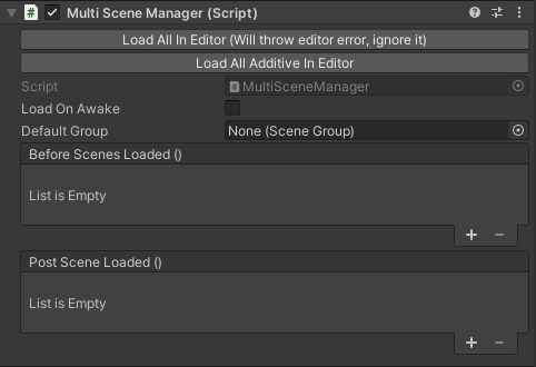 Multi Scene Manager