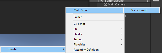 Create Asset Menu Location