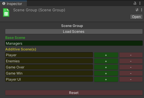 Scene Group Example