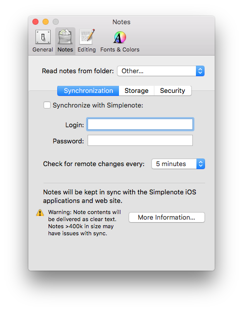 nvalt prefs notes tab