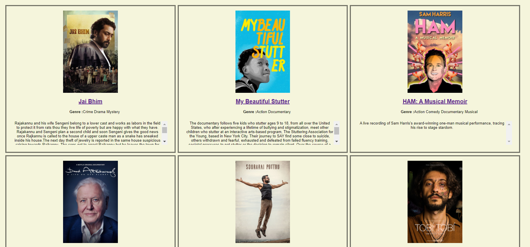 Movie Json GitHub - Heojiyeon/movie-information