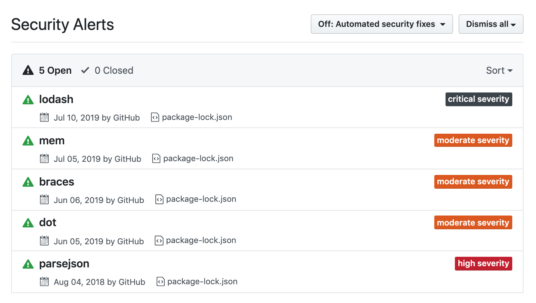 Need to update dependencies due to security issues · Issue #143 ...