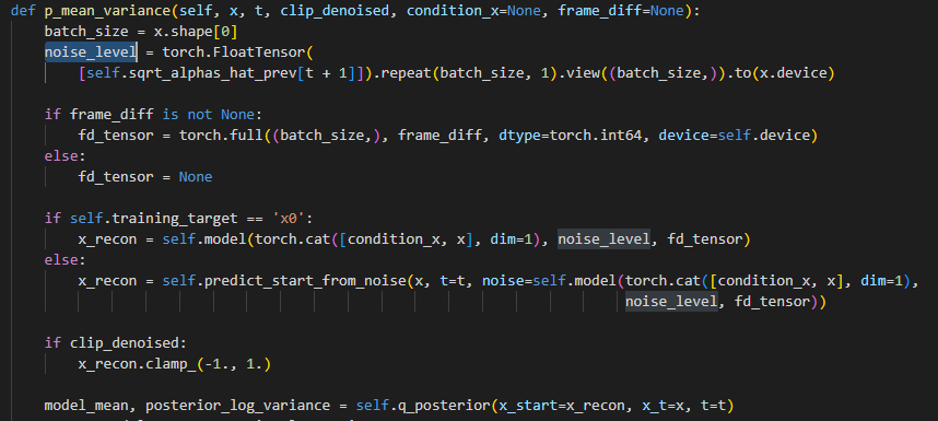 Why use the noise_level instead of timestep t to condition the model ...