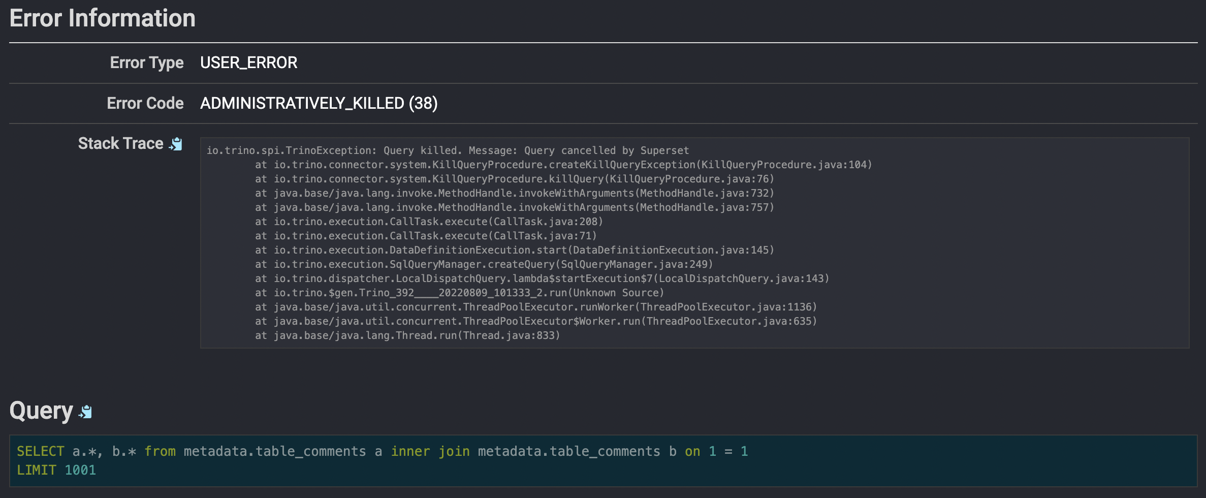 feat(trino) add query cancellation by villebro · Pull Request 21035