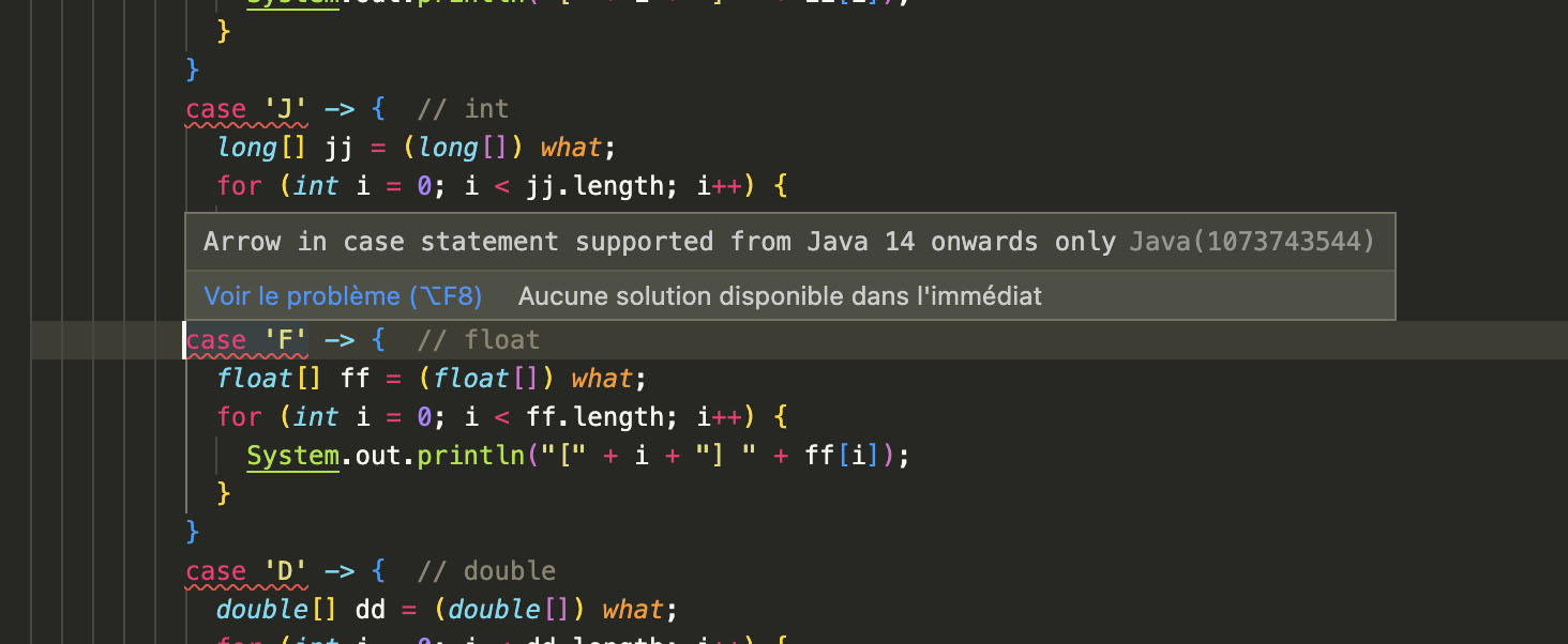 Arrow in case statement supported from Java 14 onwards only · Issue ...