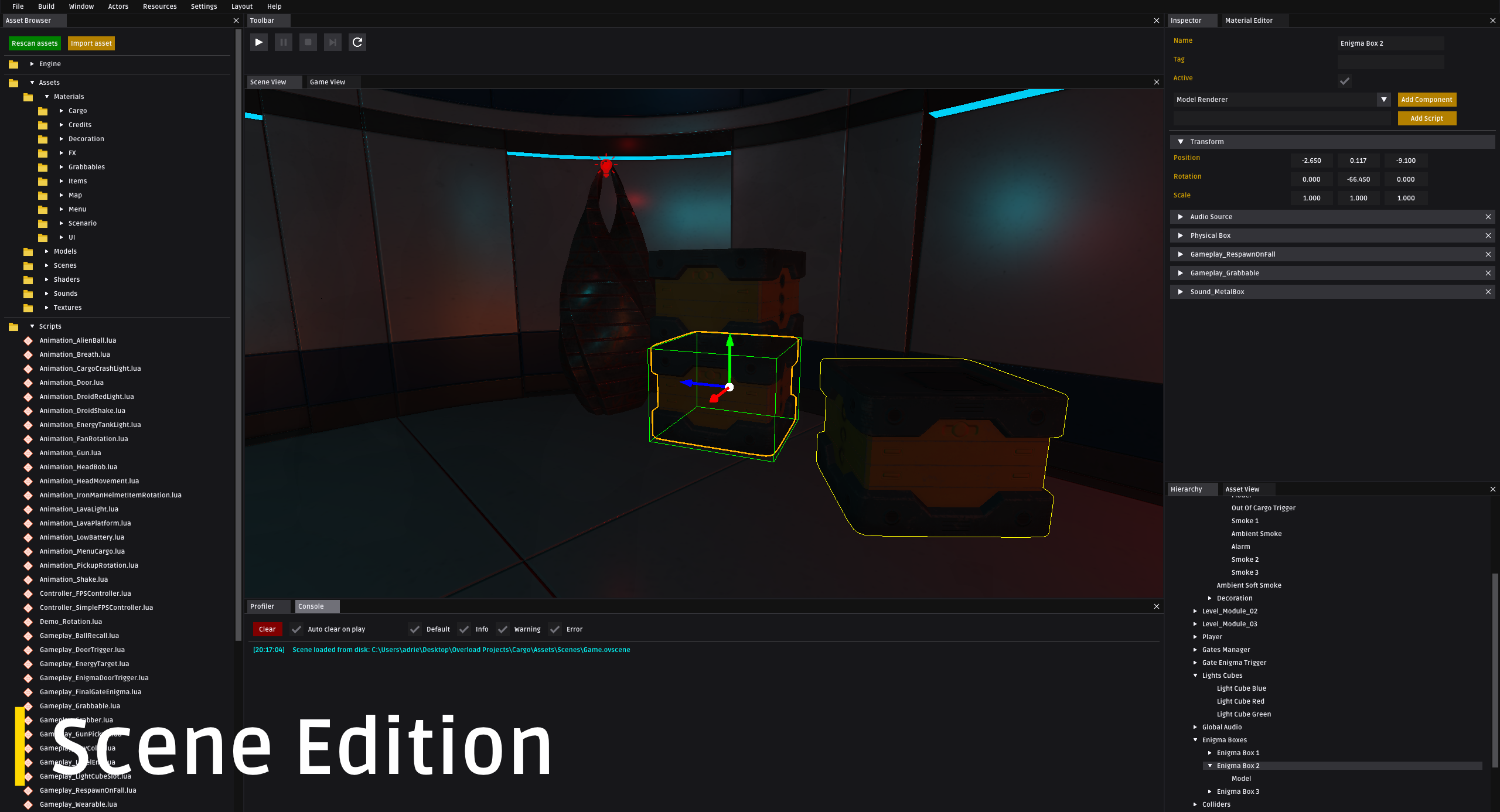 Overload 3d Game Engine With Editor Overload