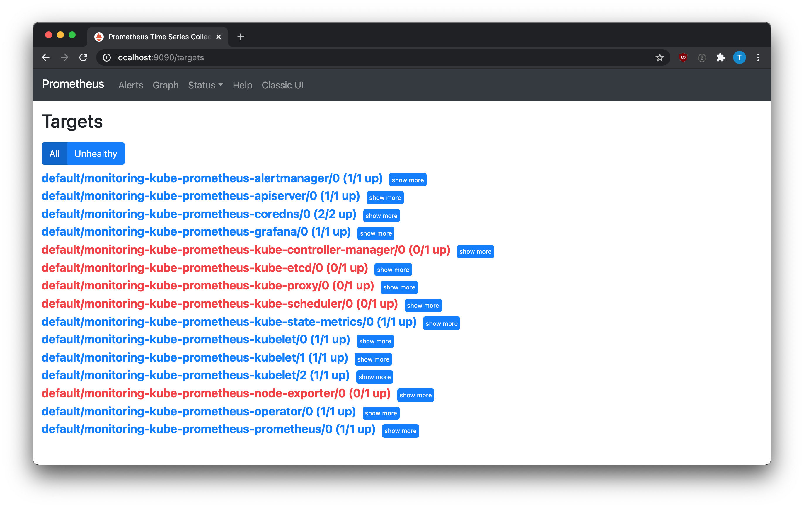 Empty target groups are not shown in the react UI · Issue 8528