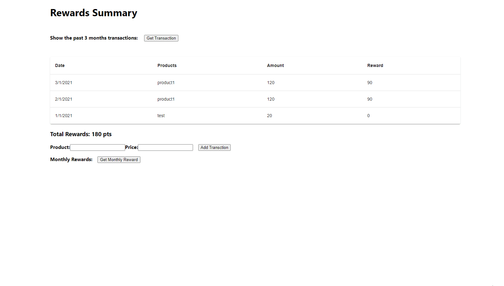 GitHub - dz204625/reward-program-ui: A reward program that allows users ...