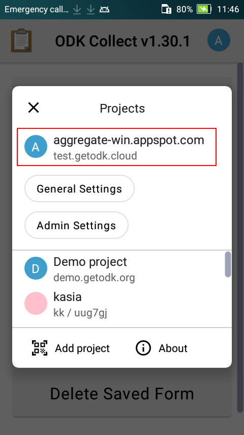 Multiple project support · Issue #4439 · getodk/collect · GitHub