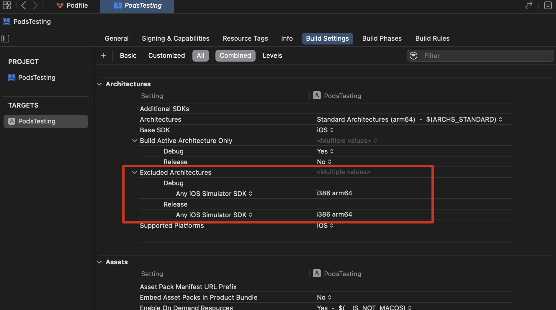 GoogleMobileAdsMediationFacebook changes project's target excluded