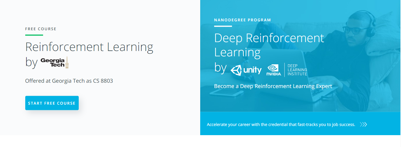 refinforcement learning course on udacity