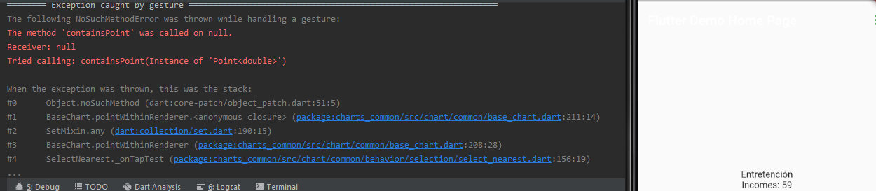 Quick double tap error and missing userManagedState on PieChart · Issue ...