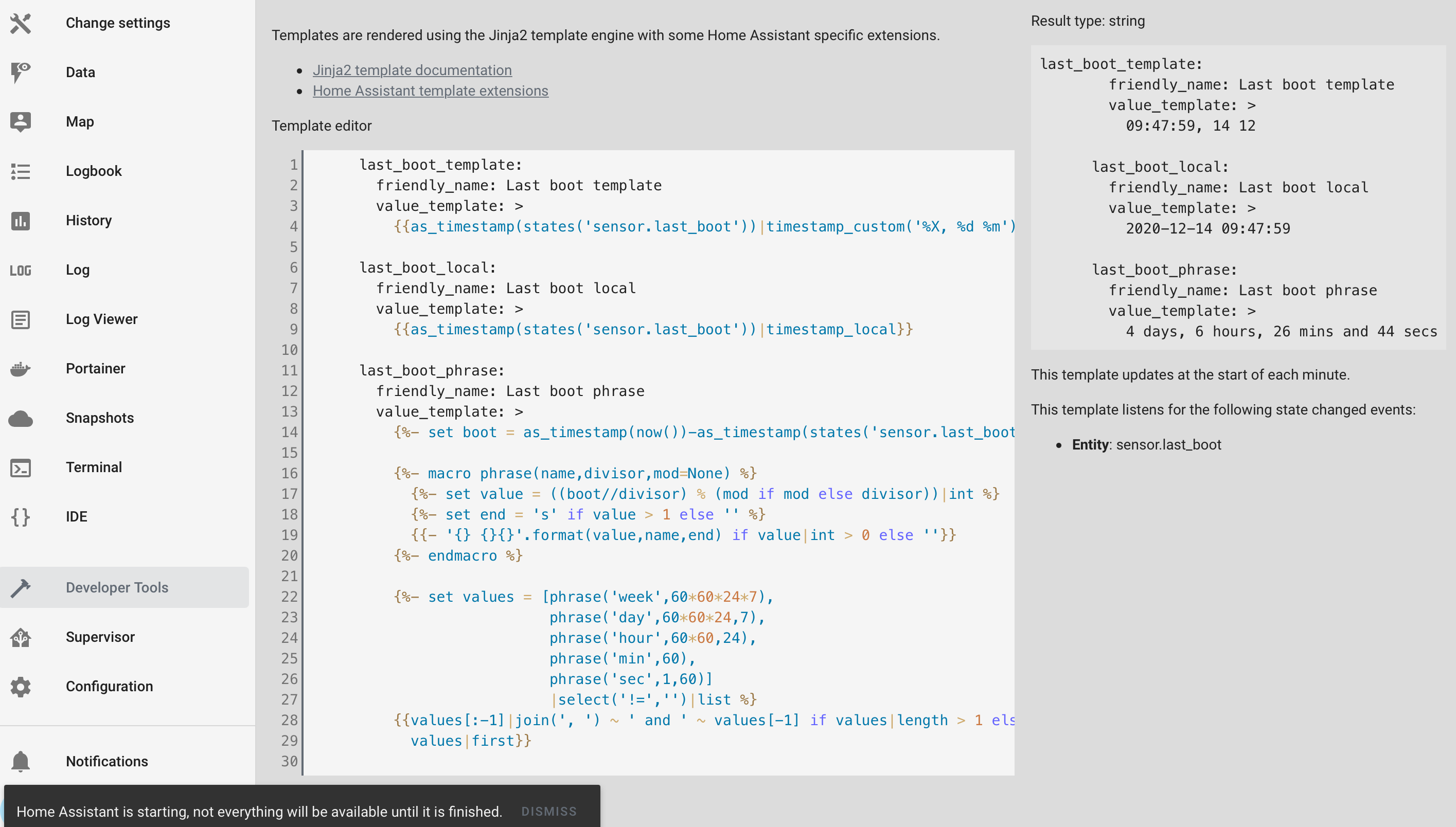 all template sensors show Unknown during startup while already ...