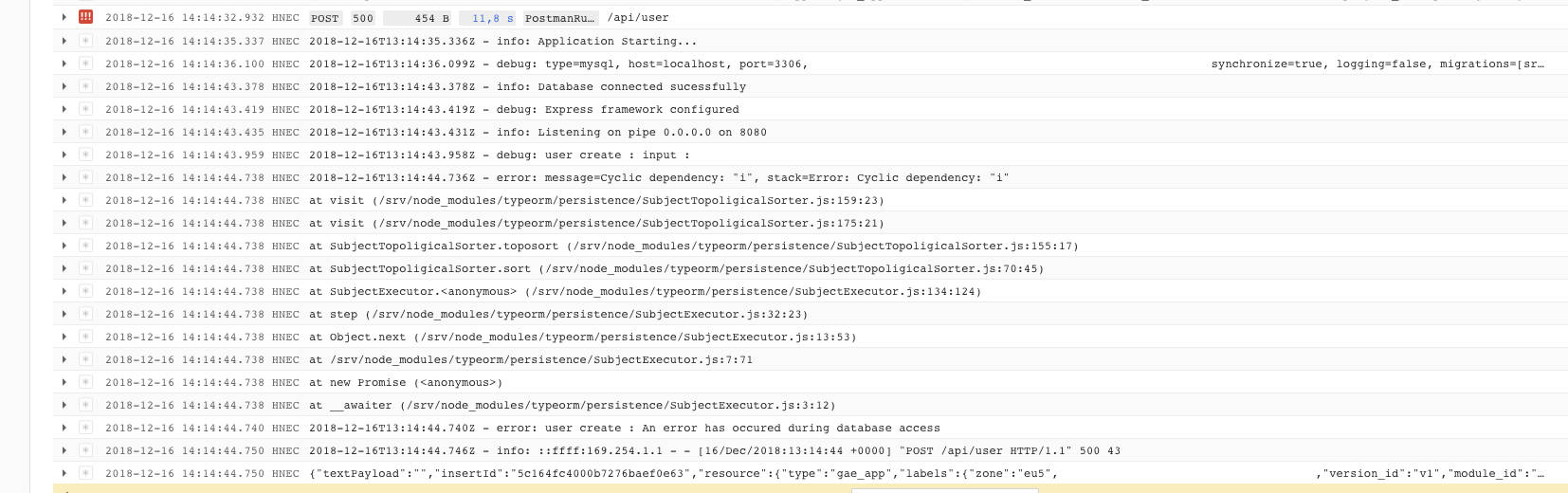 can't request with google app engine · Issue #3265 · typeorm/typeorm ...