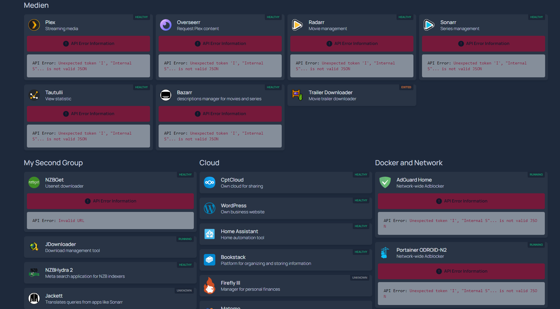 [Bug] Internal Server Error 500 for API usage · Issue #676 ...
