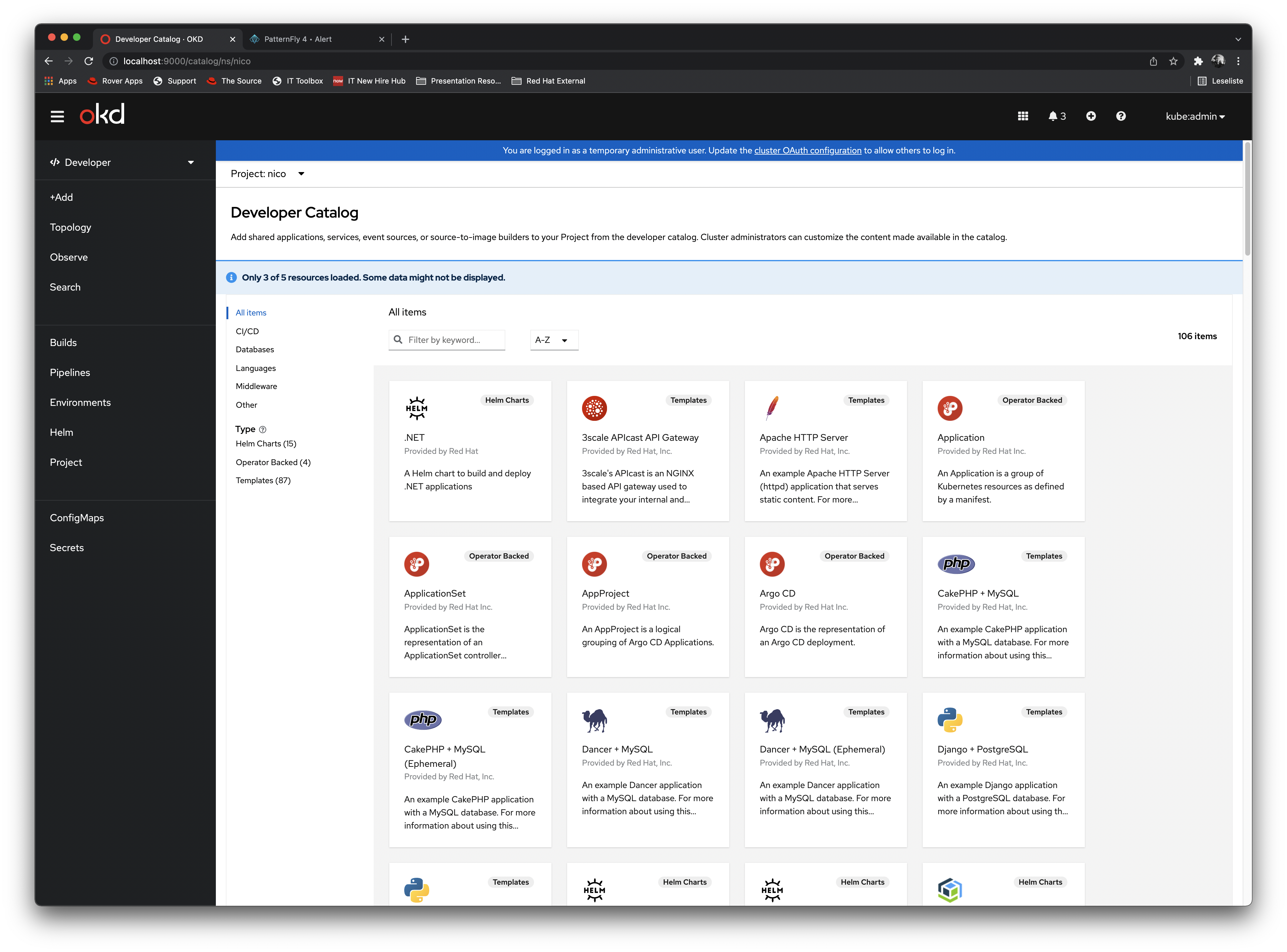 Bug 2024262: Sample catalog is not displayed when one API call to the ...