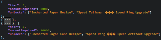 API Encoding Skyblock - Collections