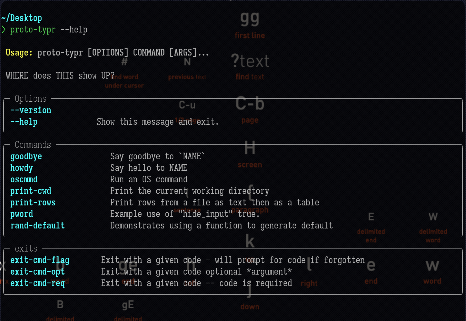 GitHub - ethanmsl/proto_typr: Test Repo for use with Typer CLI framework