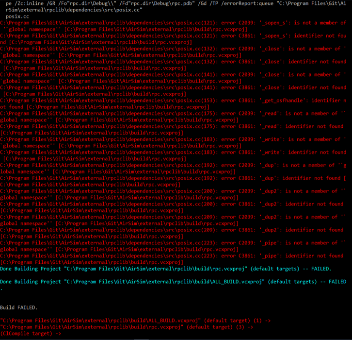 cannot run build.cmd · Issue #604 · microsoft/AirSim · GitHub