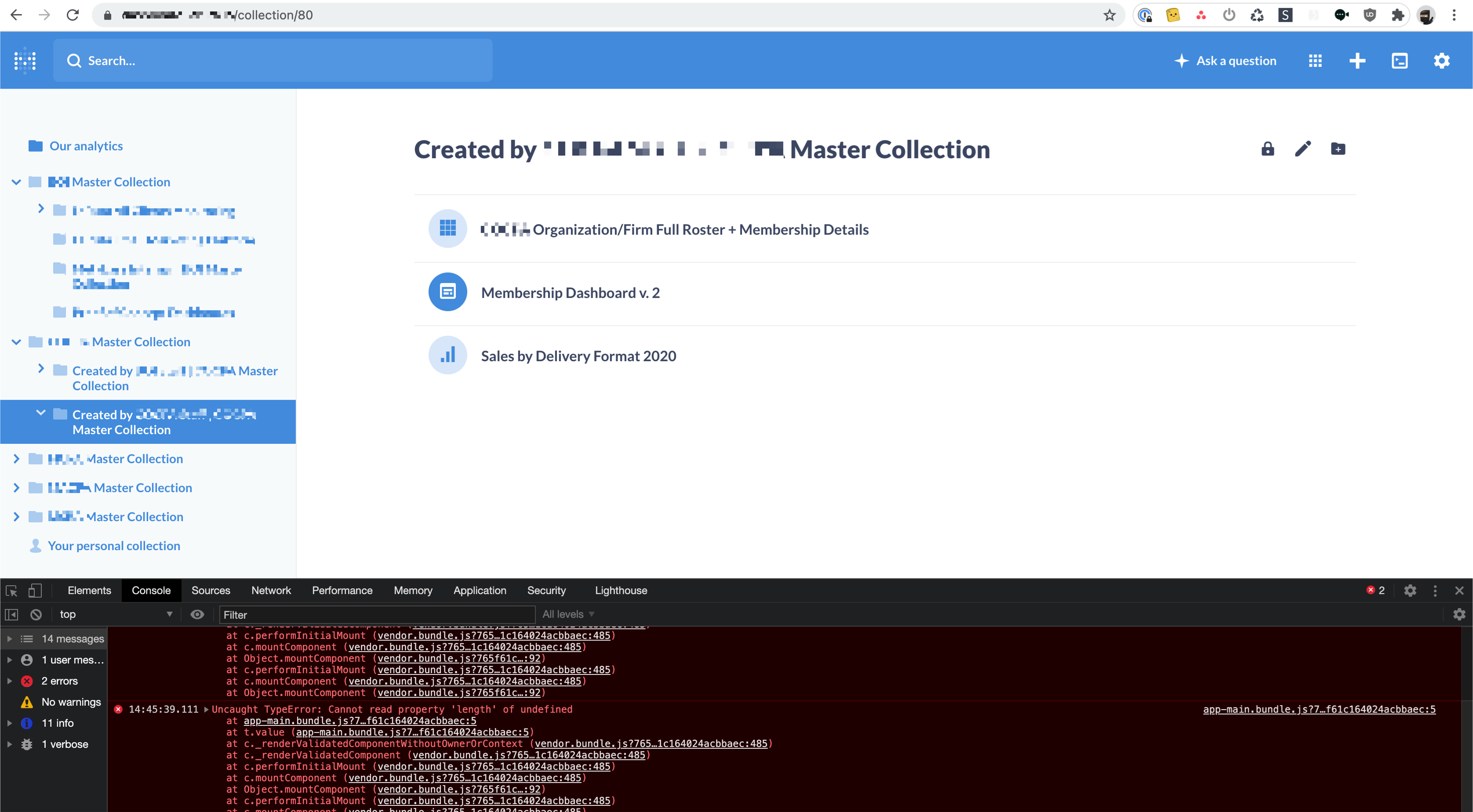 Error when opening child-collections on v0.38.0-rc2 · Issue #14444 ...