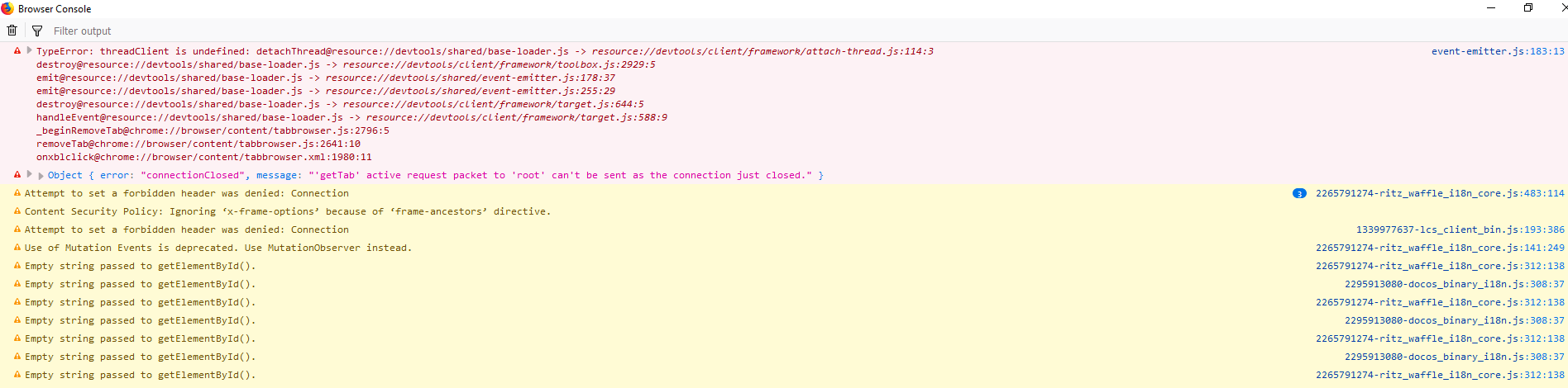 User profile - Unresponsive page after clicking on a review · Issue ...