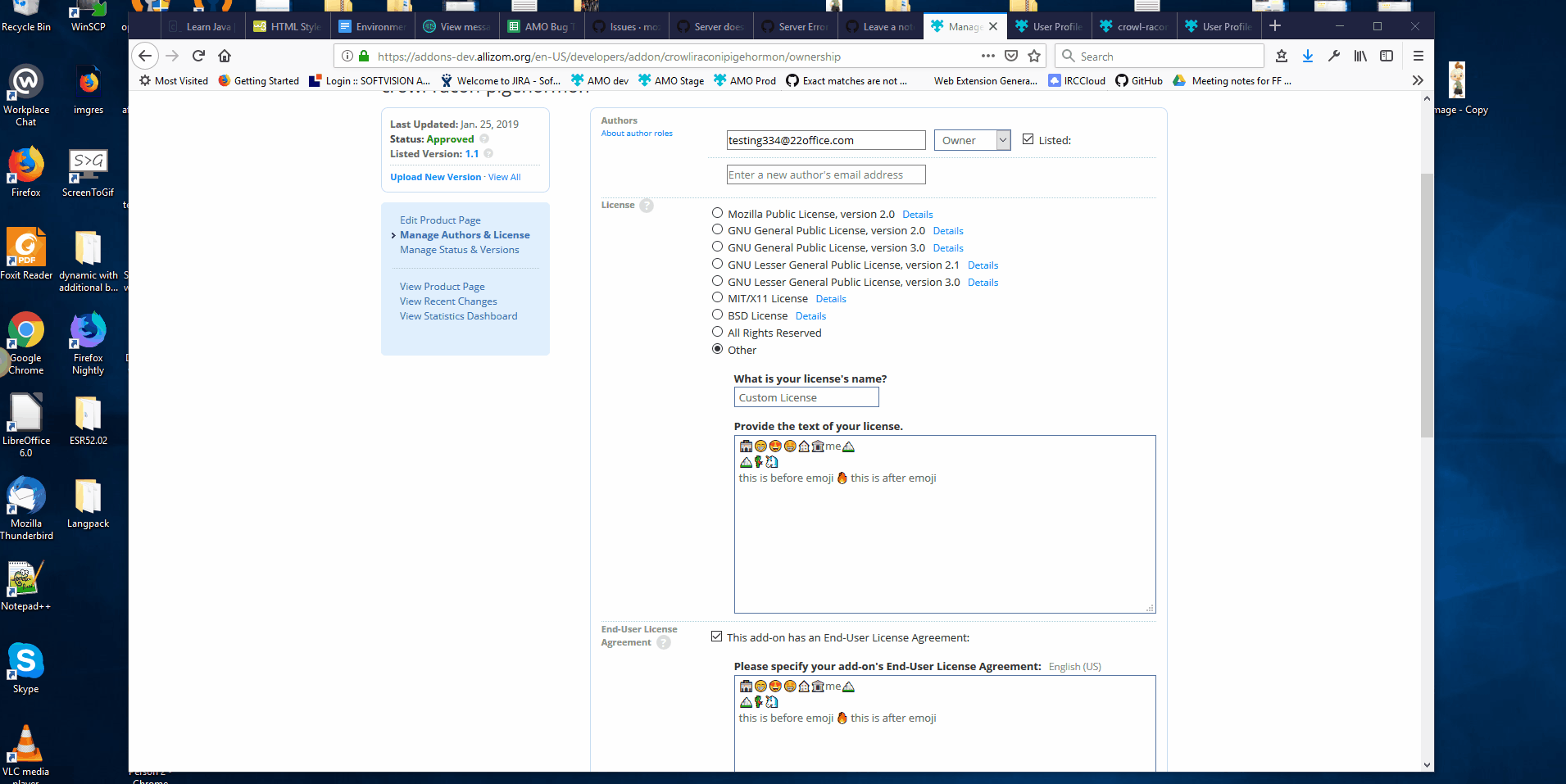 Server Doesn T Support Emoji Issue 23 Mozilla Addons Server Github