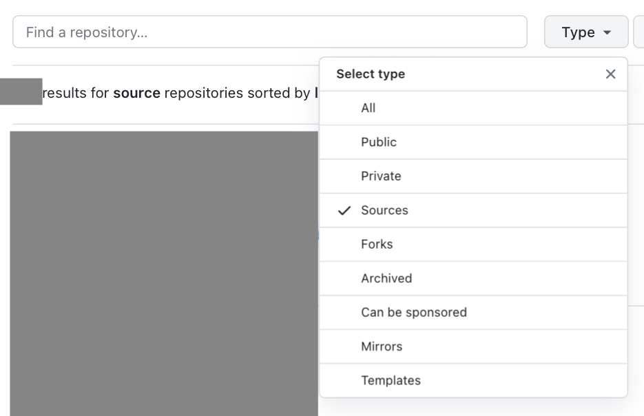 Filter repositories by multiple types · community · Discussion 60980